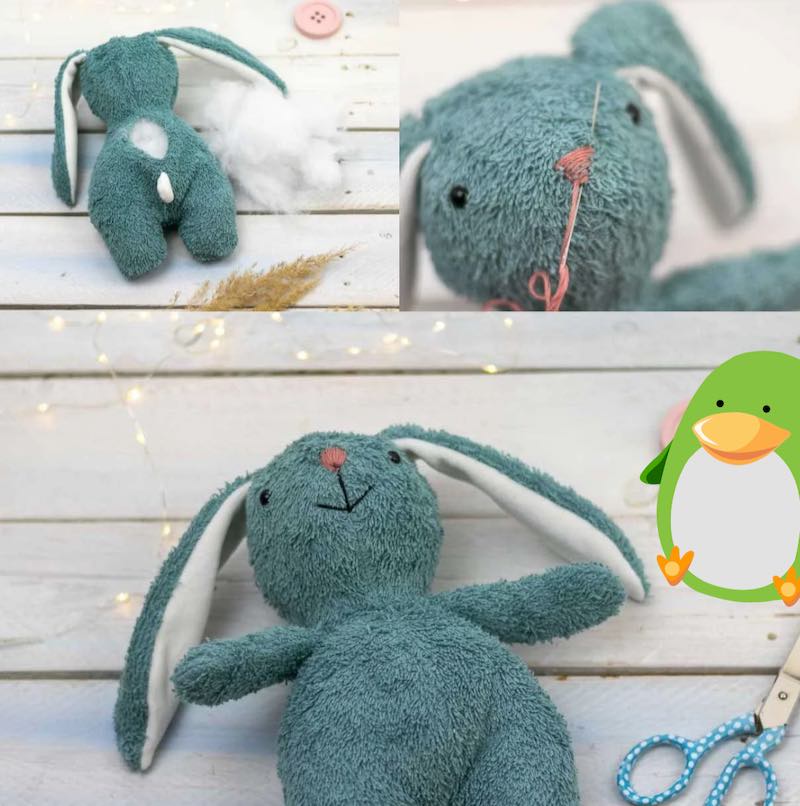Doudou lapin - Les Récrés de Fabie