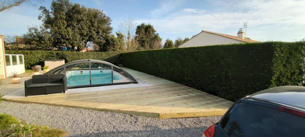 Terrasse Piscine Bois Ouest MH Vendée