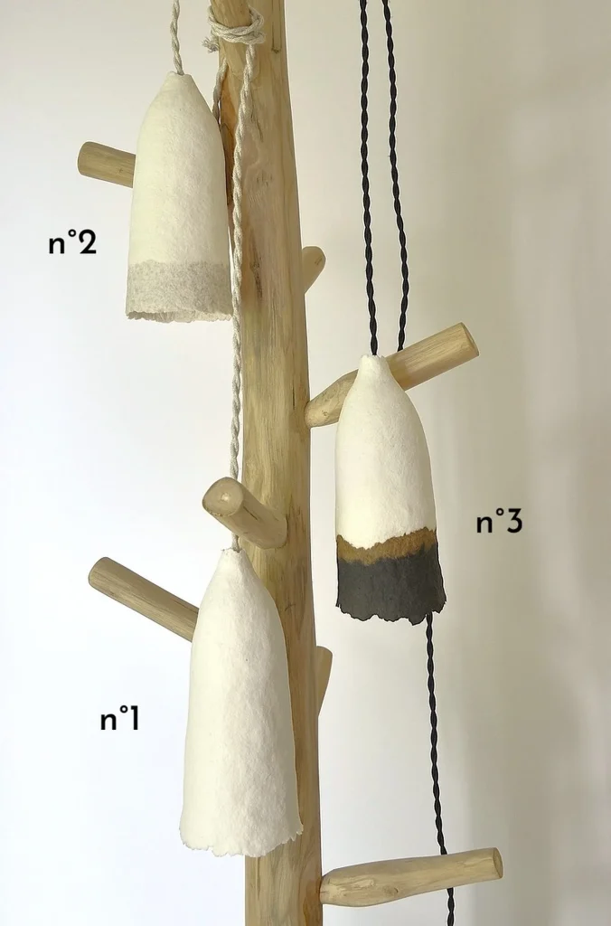 Créations originales luminaire pâte de papier - Lueur de Syl