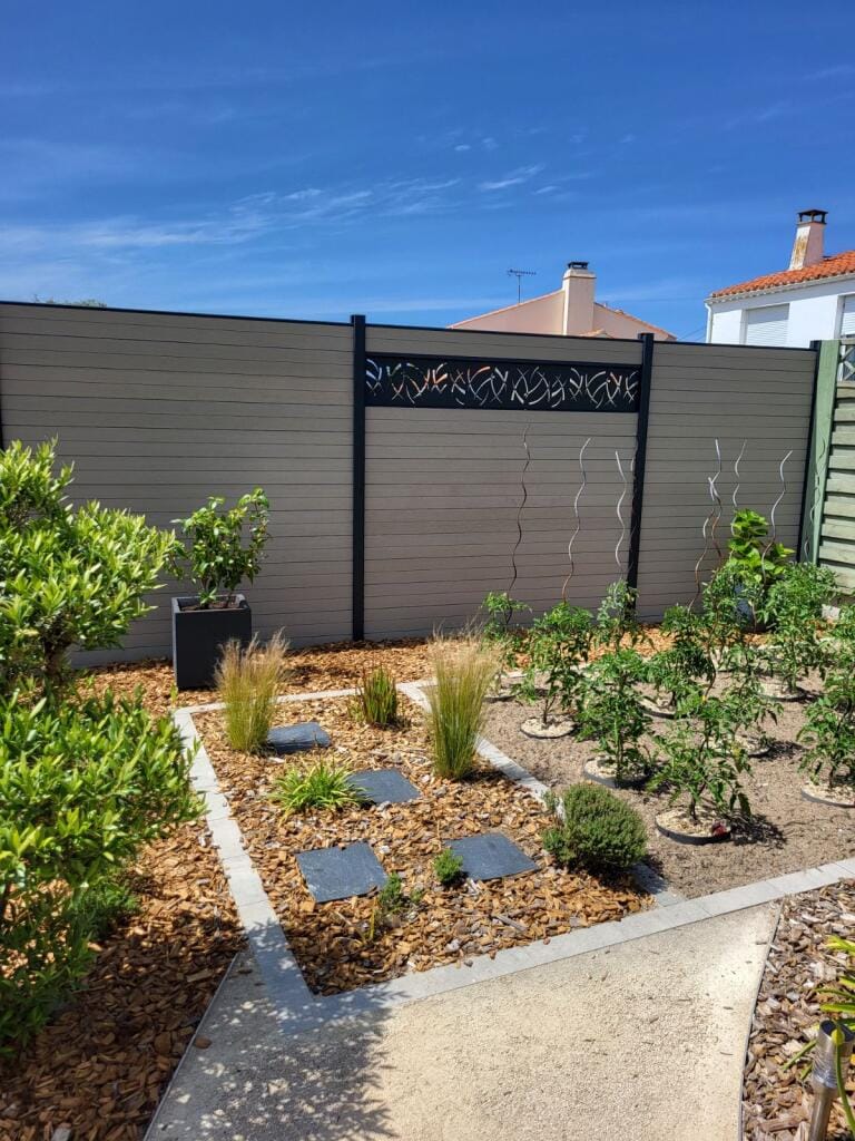 Clôture en bois Roblin Menuiserie Sables d'Olonne